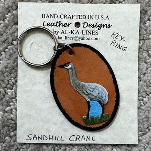 Sandhill Crane Key Ring